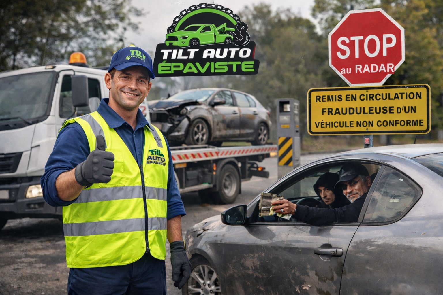 Tilt Épaviste : sécurité, conformité et mise en garde contre les pratiques frauduleuses